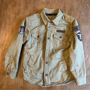 Tommy Hilfiger Kids Khaki Military Jacket